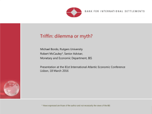 Triffin: dilemma or myth? - International Atlantic Economic Society