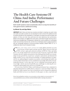The Health Care Systems Of China And India