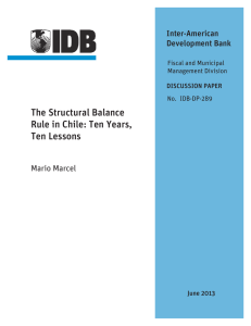 The Structural Balance Rule in Chile: Ten Years, Ten Lessons