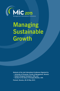 Managing Sustainable Growth