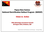 NEROP - Papua New Guinea Advantage Investment Summit 2015