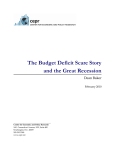 The Budget Deficit Scare Story and the Great Recession