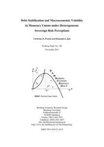 Debt Stabilization and Macroeconomic Volatility in Monetary Unions