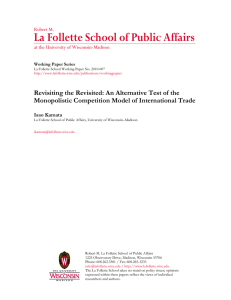 PDF - La Follette School of Public Affairs
