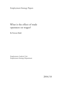 What is the effect of trade openness on wages?  2004/18