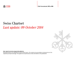Last update: 09 October 2014 Swiss Chartset Chief Investment Office WM