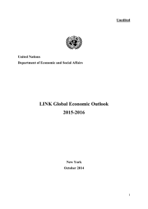 LINK Global Economic Outlook 2015-2016 Unedited United Nations