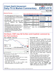 Daily FX & Market Commentary