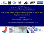 Tax Policy and Enterprise Development in South Asia