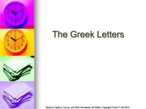 The Greek Letters