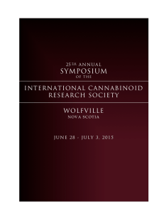 icrs2015 programme - The International Cannabinoid Research