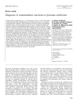 Diagnosis of nonimmediate reactions to β-lactam antibiotics