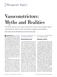 Vasoconstrictors: Myths and Realities