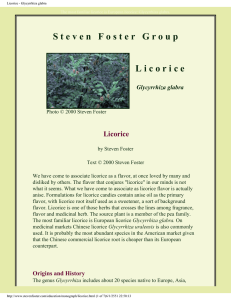 Licorice - Glycyrrhiza glabra