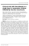 Clinical trial with Secnidazole in a single dose in venezuelan