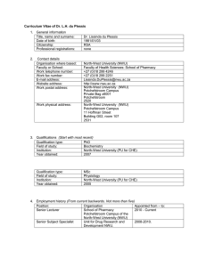 Curriculum Vitae - North