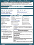 Rx and OTC medications containing acetaminophen