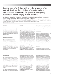 Comparison of a 3‐day with a 1‐day regimen of an extended