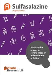 Sulfasalazine - Arthritis Research UK