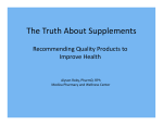 The Truth About Supplements