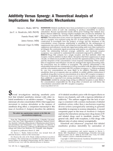 Additivity Versus Synergy: A Theoretical Analysis of - Area-c54