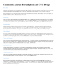 Commonly Abused Prescription and OTC Drugs