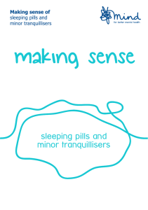 sleeping pills and minor tranquillisers