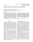 Microsponges as Innovative Drug Delivery Systems