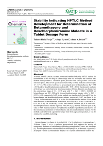 Stability Indicating HPTLC Method Development for