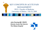 key concepts in acute pain management