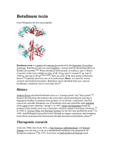 botulinum toxin (Botox