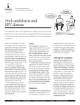 Oral candidiasis and HIV disease