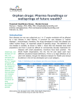 FINAL Orphan drugs – Pharma foundlings or wellsprings of wealth