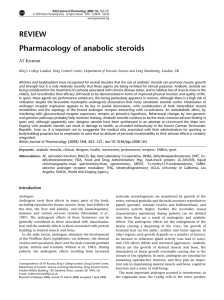 Pharmacology of anabolic steroids