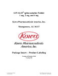 LIVALO - Kowa Pharmaceuticals America