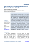 Anti-HIV Activity and Cytotoxic Effects of Aerva lanata
