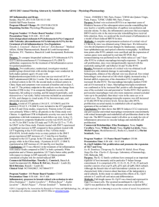 ARVO 2013 Annual Meeting Abstracts by Scientific Section/Group