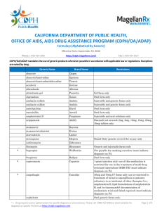 cdph/oa/adap - Magellan Rx