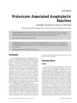 Meloxicam-Associated Anaphylactic Reaction