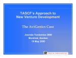 TASCF`s Approach to New Venture Development The AviGenics Case