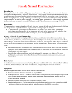 Female Sexual Dysfunction - Inland Compounding Pharmacy