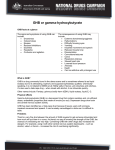 GHB or gamma-hydroxybutyrate