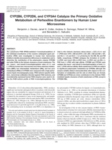 CYP2B6, CYP2D6, and CYP3A4 Catalyze the Primary Oxidative