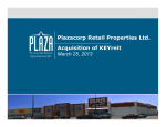 Plazacorp Investor Presentation