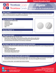 Aspirin - Thrombosis Canada