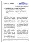 NanoTek™ Chitosan Product Sheet