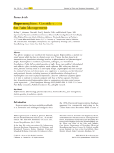 Buprenorphine - Journal of Pain and Symptom Management