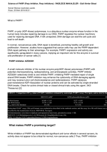 Science of PARP (Parp inhibitor, Parp inhibitors
