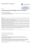 Clinical Medicine: Therapeutics pharmacotherapy of Fibromyalgia
