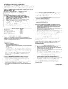 HIGHLIGHTS OF PRESCRIBING INFORMATION These highlights